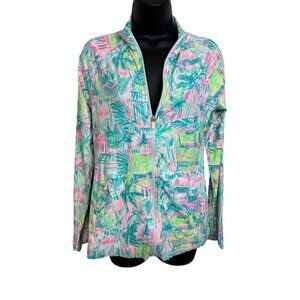Lilly Pulitzer Luxletic Hadley Tennis Jacket in Multi Perfect Match Size S